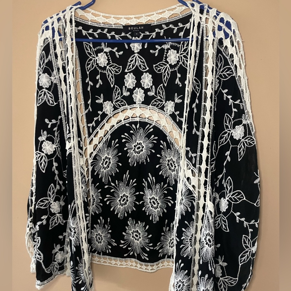 Embroidered Boho Cardigan